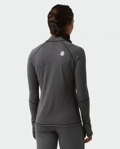 Stio Women's Basis Power Wool™ Zip Neck -STIO Sales W Basis Power Wool Zip Neck Boundary Black 3 f4cbf7b1 b48a 4116 a022 25d4f8b22ff2