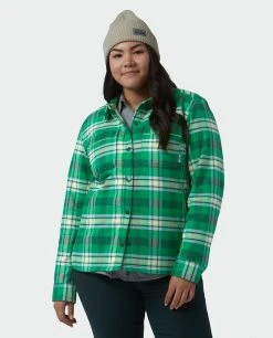 Stio Women's Buckhorn Insulated Snap Shirt -STIO Sales W Buckhorn Insulated Snap Shirt Herbage Plaid Alt 1