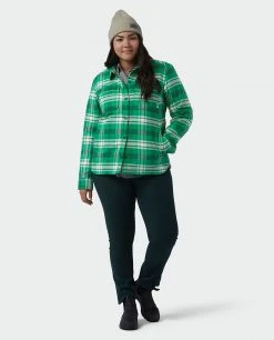 Stio Women's Buckhorn Insulated Snap Shirt -STIO Sales W Buckhorn Insulated Snap Shirt Herbage Plaid Alt 5