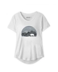 Stio Women's Buffalo Sunrise Tee -STIO Sales W Buffalo Sunrise Tee White S20
