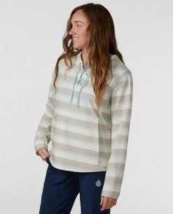Stio Women's CFS Sun Hoodie -STIO Sales W CFS Sun Hoodie Pebble Stripe 1