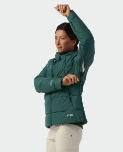 Stio Women's Colter INFINIUM™ Down Jacket -STIO Sales W Colter Infinium Down Jacket Treeline Green 3