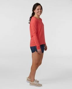 Stio Women's Divide Shift Shirt LS -STIO Sales W Divide Shift Shirt LS Pressed Petal 4