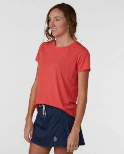 Stio Women's Divide Shift Shirt SS -STIO Sales W Divide Shift Shirt SS Pressed Petal 1