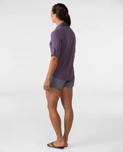Stio Women's Divide Shirt -STIO Sales W Divide Shirt Grand Purple 4