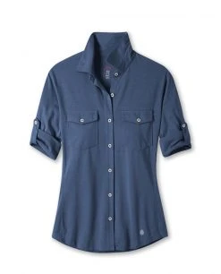 Stio Women's Divide Shirt -STIO Sales W Divide Shirt Mountain Shadow Heather