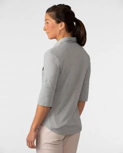 Stio Women's Divide Shirt -STIO Sales W Divide Shirt Quiet Gray 2