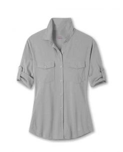 Stio Women's Divide Shirt -STIO Sales W Divide Shirt Quiet Gray