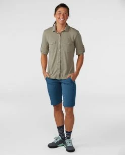 Stio Women's Divide Shirt -STIO Sales W Divide Shirt Trout Time 3