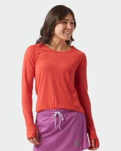 Stio Women's Divide Tee LS -STIO Sales W Divide Tech Tee LS Azalea Bloom 3 Top