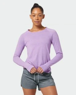 Stio Women's Divide Tee LS -STIO Sales W Divide Tech Tee LS Lavender Field Heather 3 Top