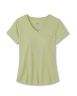 Stio Women's Divide V-Neck SS -STIO Sales W Divide Tech V Neck Honey Dew