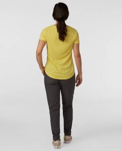 Stio Women's Divide V-Neck SS -STIO Sales W Divide Vneck SS Dazzling Sunflower 4