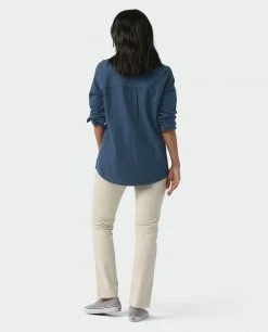 Stio Women's Dovetail Lightweight Flannel Shirt -STIO Sales W Dovetail Lightweight Flannel Shirt Mountain Shadow Heather 5