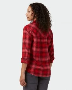 Stio Women's Dovetail Lightweight Flannel Shirt -STIO Sales W Dovetail Lightweight Flannel Shirt Pink Elation Plaid 3