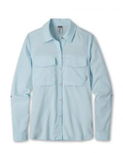 Stio Women's Eddy Guide Shirt LS -STIO Sales W Eddy Guide Shirt Misty Cloud