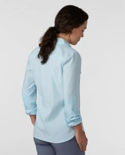 Stio Women's Eddy Guide Shirt LS -STIO Sales W Eddy Guide Shirt Misty Cloud 3