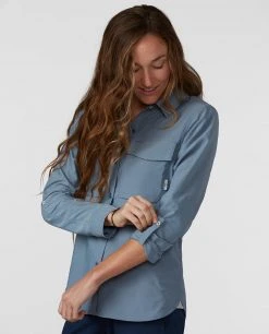 Stio Women's Eddy Guide Shirt LS -STIO Sales W Eddy Guide Shirt River Shimmer 2
