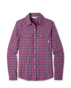 Stio Women's Eddy Shirt LS -STIO Sales W Eddy Shirt LS Backyard Berry Plaid ad6dee94 4b3a 4ae3 a2cf f3518604c7df