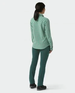 Stio Women's Eddy Shirt LS -STIO Sales W Eddy Shirt LS Greenery Plaid 6 6de0874a 47aa 4658 92a3 a0665193f2e0