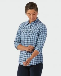 Stio Women's Eddy Shirt LS -STIO Sales W Eddy Shirt LS Mulberry Plaid 2 15503862 ed89 4790 8058 9bfe252ba63d