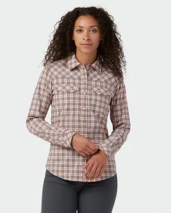 Stio Women's Eddy Shirt LS -STIO Sales W Eddy Shirt LS Steel Plaid 2 35fa2ef3 da3a 4ce4 a849 382304f61967