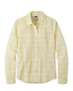 Stio Women's Emery Shirt LS -STIO Sales W Emery Shirt LS Lemonade Check