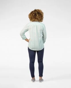 Stio Women's Emery Shirt LS -STIO Sales W Emery Shirt LS Polished Ice Check 3