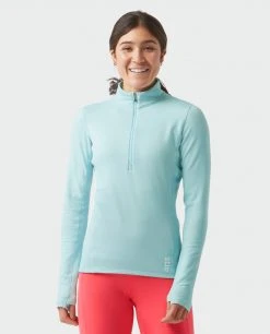 Stio Women's Fremont Stretch Fleece Half Zip -STIO Sales W Fremont Stretch Fleece Half Zip Summer Cloud 3 Top