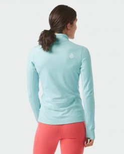 Stio Women's Fremont Stretch Fleece Half Zip -STIO Sales W Fremont Stretch Fleece Half Zip Summer Cloud 4 Top