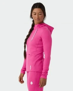 Stio Women's Fremont Stretch Fleece Hoodie -STIO Sales W Fremont Stretch Fleece Hoodie Backyard Berry 1 42089de8 75d5 4dba 9a4a 143ba94f9c82