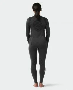 Stio Women's Basis® Seamless Tech Crew -STIO Sales W Full Range Seamless Crew Boundary Black Heather 5