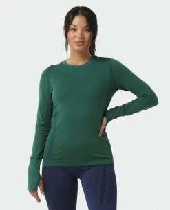 Stio Women's Basis® Seamless Tech Crew -STIO Sales W Full Range Seamless Crew Thicket Heather 1