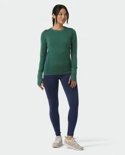 Stio Women's Basis® Seamless Tech Crew -STIO Sales W Full Range Seamless Crew Thicket Heather 4