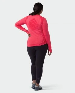 Stio Women's Basis® Seamless Tech Crew -STIO Sales W Full Range Tech Crew Pink Elation Alt 5