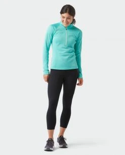 Stio Women's Gannett Peak Fleece Half Zip -STIO Sales W Gannett Peak Half Zip Turquoise Rest 1 Full
