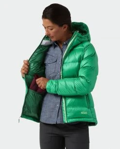 Stio Women's Hometown Down Hooded Jacket -STIO Sales W Hometown Down Hooded Jacket Greenery 2