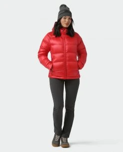 Stio Women's Hometown Down Hooded Jacket -STIO Sales W Hometown Down Hooded Jacket Risk Red 4