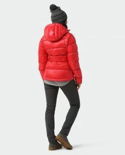 Stio Women's Hometown Down Hooded Jacket -STIO Sales W Hometown Down Hooded Jacket Risk Red 5