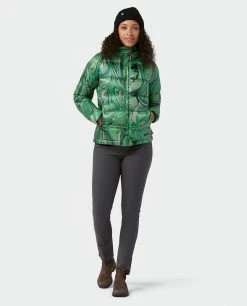 Stio Women's Hometown Down Hooded Jacket -STIO Sales W Hometown Down Hooded Jacket Verdant Marble Print 5