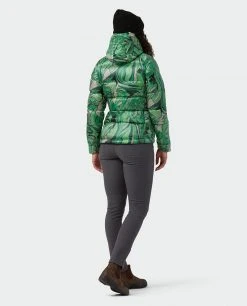 Stio Women's Hometown Down Hooded Jacket -STIO Sales W Hometown Down Hooded Jacket Verdant Marble Print 6
