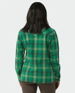 Stio Women's Hutkeeper Flannel Shirt -STIO Sales W Hutkeeper Flannel Shirt Herbage Plaid 3