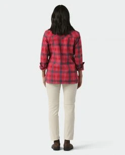 Stio Women's Hutkeeper Flannel Shirt -STIO Sales W Hutkeeper Flannel Shirt Pink Elation Plaid 5