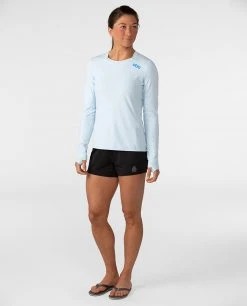 Stio Women's Hylas Crew LS -STIO Sales W Hylas Crew LS Misty Cloud 3