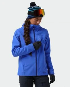 Stio Women's Millibar WINDSTOPPER® Hooded Jacket -STIO Sales W Millibar Windstopper Hooded Jacket Larkspur Blue 7