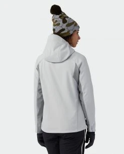 Stio Women's Millibar WINDSTOPPER® Hooded Jacket -STIO Sales W Millibar Windstopper Hooded Jacket Quiet Gray 11