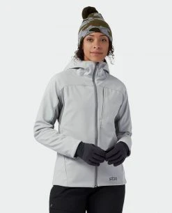 Stio Women's Millibar WINDSTOPPER® Hooded Jacket -STIO Sales W Millibar Windstopper Hooded Jacket Quiet Gray 8