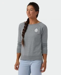 Stio Women's Pinecone Ripple Crewneck -STIO Sales W Pinecone Ripple Crewneck Charcoal Heather 1
