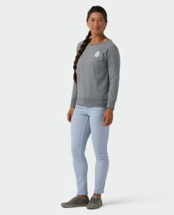 Stio Women's Pinecone Ripple Crewneck -STIO Sales W Pinecone Ripple Crewneck Charcoal Heather 3