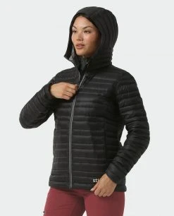 Stio Women's Pinion Down Hooded Jacket -STIO Sales W Pinion Down Hooded Jacket Boundary Black 2